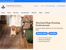 Tablet Screenshot of capitalrugcleaning.com